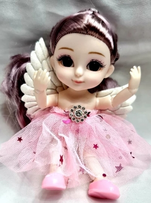 Picture of 16 cm real eye barbie doll.four colour pink purple majada red.