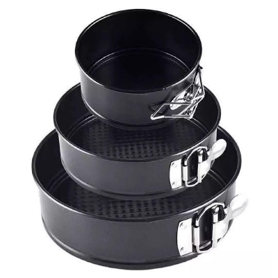 Picture of 3 Piece Multi Shape Cake Mold Set - Black