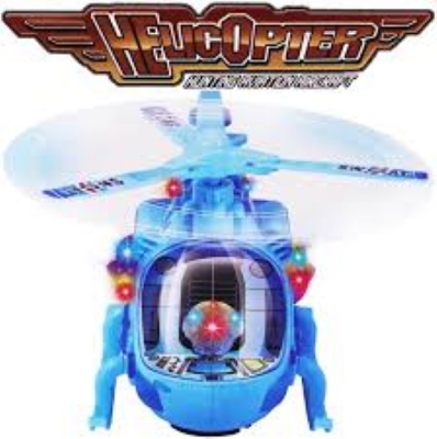 Picture of 3D and lighting bettary control with music  helicopter for kids Aseenaa Musical And 3D Led Lights Helicopter Toy For Boys Girls360 Degree Rotation Aeroplan Vehicle Toys For 2-5 Years