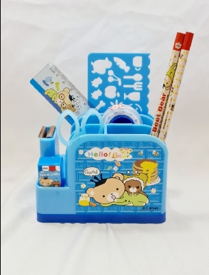 Picture of 8 in 1 communication pen stand with stationary set baby gift set