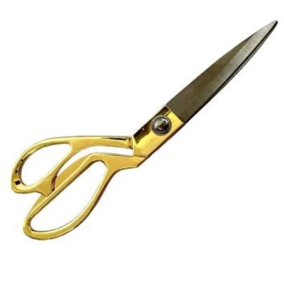 Picture of 8 Inch Carbon Steel Tailoring Scissor with Brass Finish Handle for Cloth Cutting Single Scisso