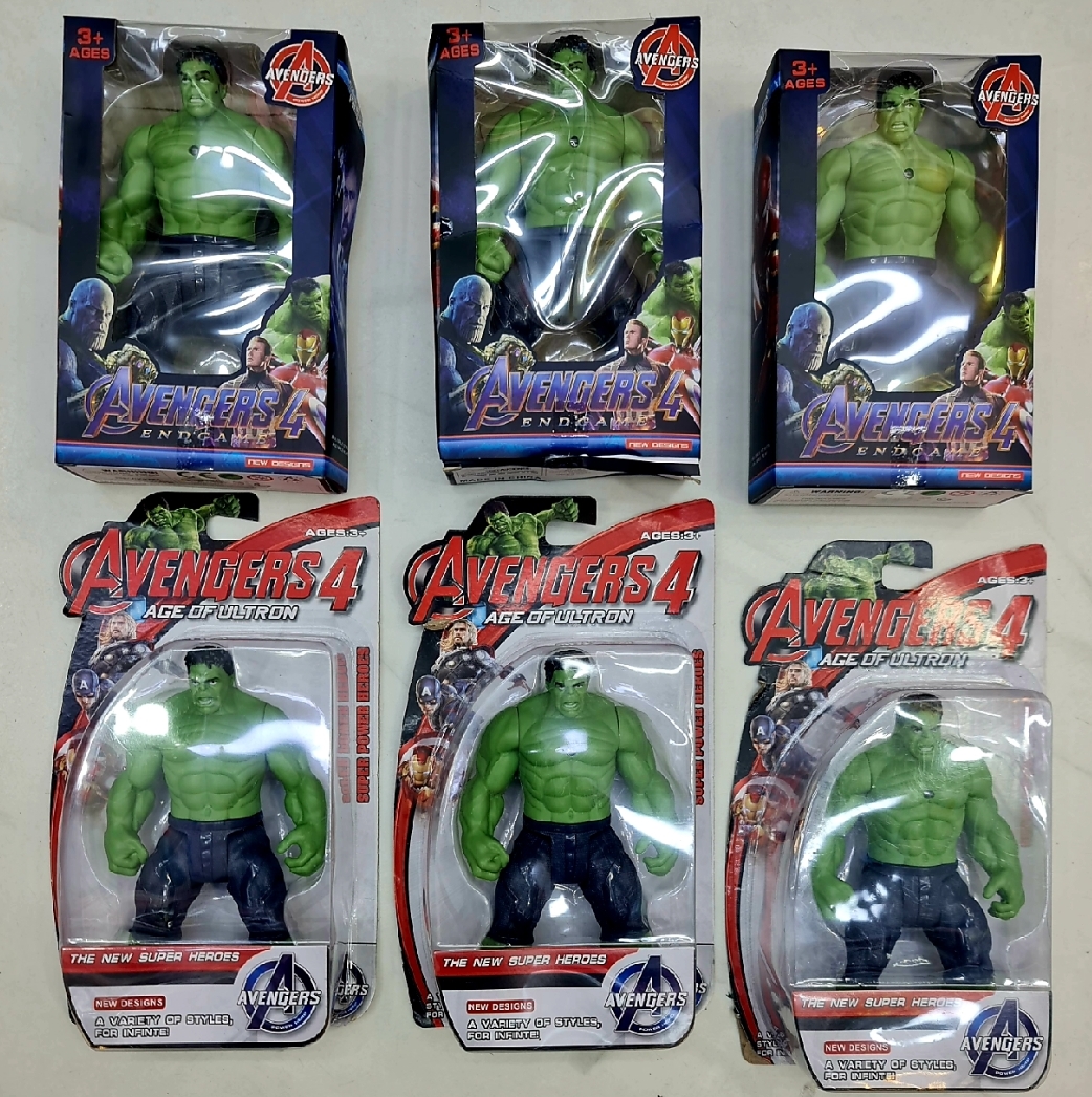Picture of Action Super Hero New Design Avengers HULK 4 PVC Series Marvel Figure Model Toy With Lighting For Kids