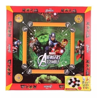 Picture of Avenger Model 3 In 1 Plastic Carrom Board 24\" - Multicolor