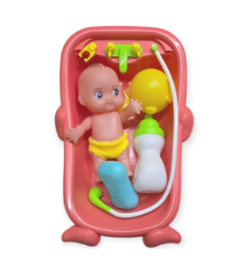 Picture of Baby Bath Kids Toy Bath Tube Fun Milk bottle Net simulation/