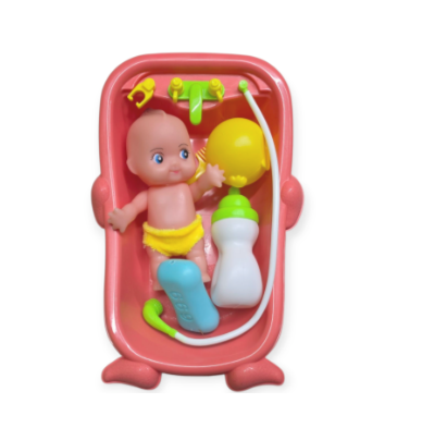 Picture of Baby Bath Kids Toy Bath Tube Fun Milk bottle Net simulation/