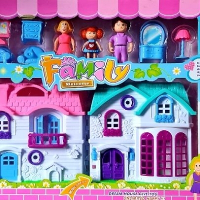 Picture of Big Size Family Doll For kids House Barbie doll house
