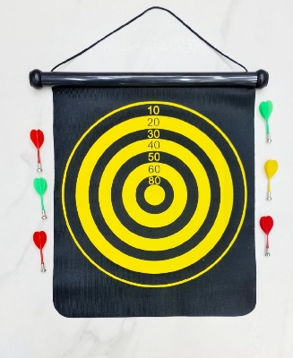 Picture of BIG SIZE Magnetic Dartboard  Black 19 inch 6 pieces dart