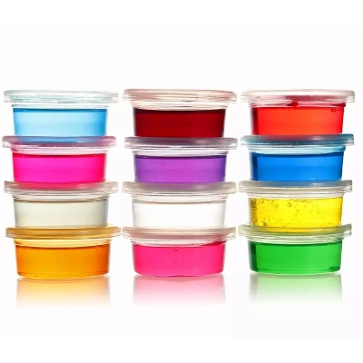 Picture of Box of 12 colors Slime glue set Stress Relief slime For Kids Box Of 12 Pcs Gel Clay/Slime Set Bowls Play-Dough For Kids 12 Colors