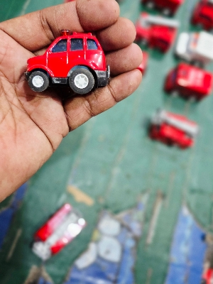 Picture of Children Brain Development Toys Realistic Alloy Fire Rescue Series Toy Car Flea Market