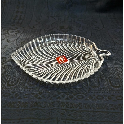Picture of COMBO Pack  Plastic Crystal Leaf Shape tray For Decoration And Kitchenware