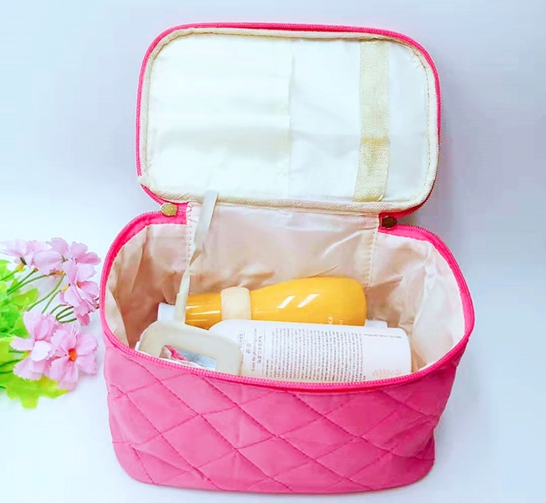 Picture of Cosmetic Pouch Pink cosmetic organiser beauty box travel kits