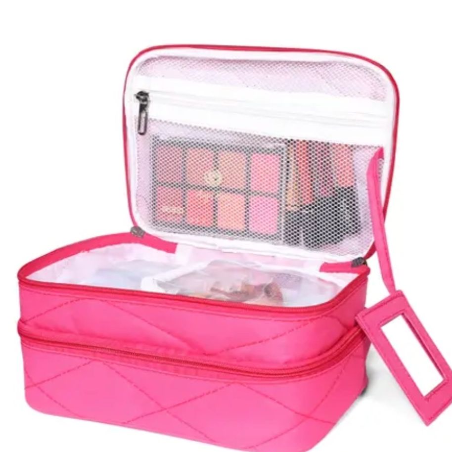 Picture of Cosmetic Pouch Pink cosmetic organiser beauty box travel kits