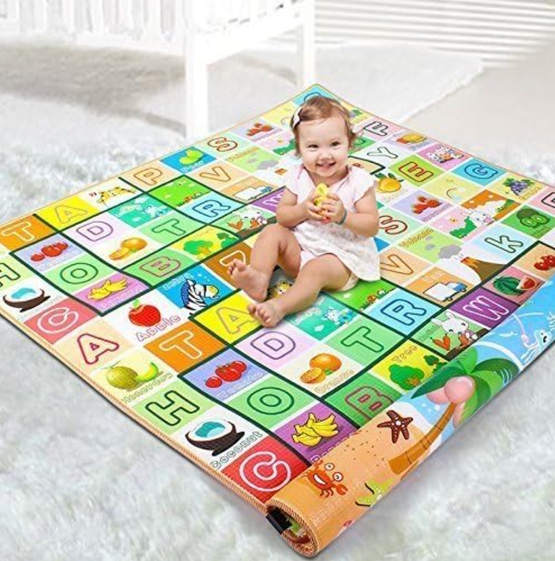 Picture of Crawl 'in Baby Mat Crawling Play Mats for Baby Kids Gym Infant Care Waterproof Mattress (Large Size - 5  Feet 3 Feet, 1cm Thickness)