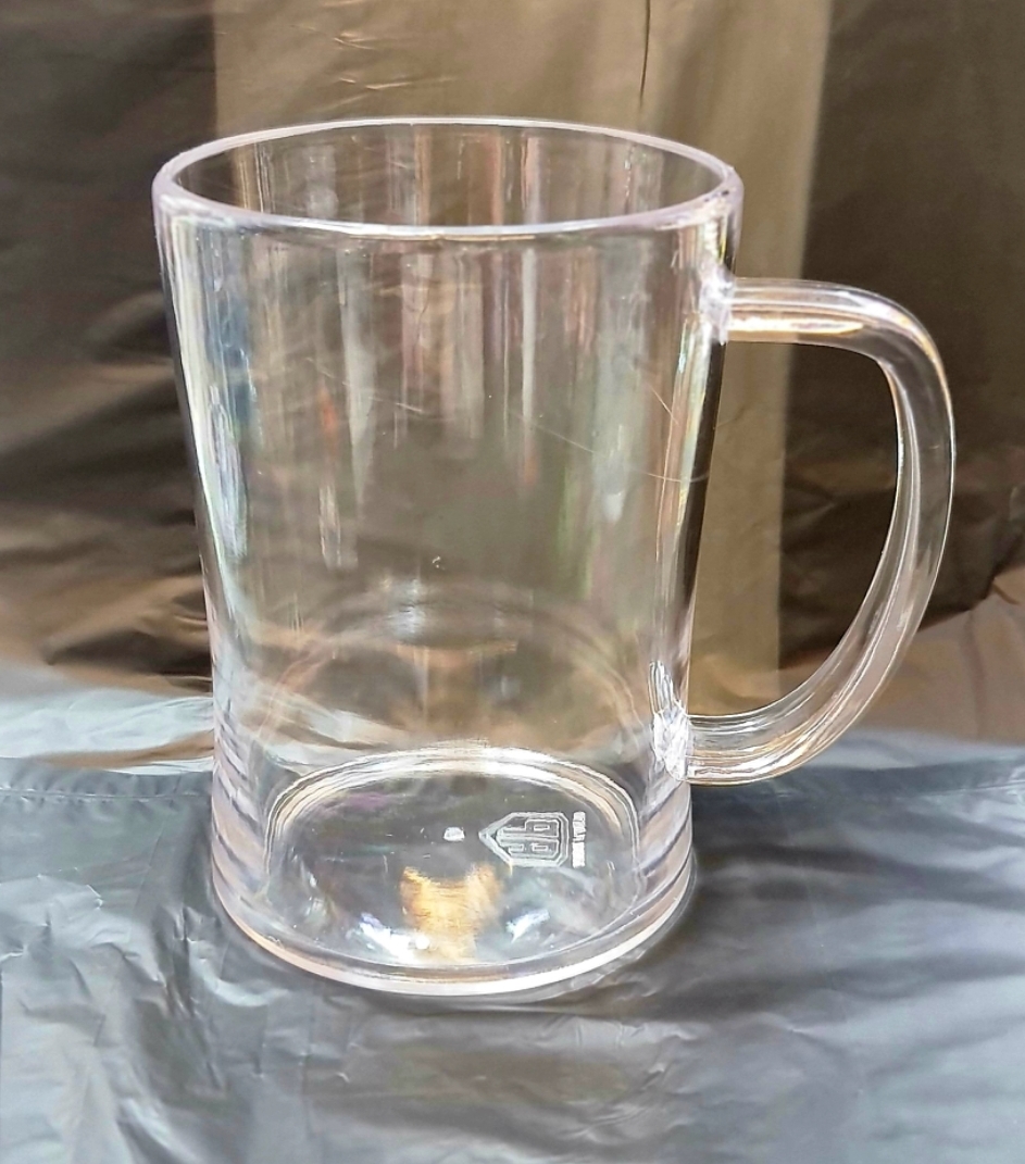 Picture of Crystal Plastic Food Grade Quality Glass Type Beer Mug