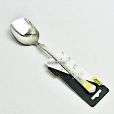 Picture of Curry Spoon/Thai Curry Spoon/ Dall/dabbed Spoon/Stainless Steel Serving Spoon-10inch