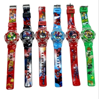 Picture of Digital Watch light music for Boy Spider-Man Ben 10 Captain America superman modelNew Digital And Fashionable Smart Design Baby Watch