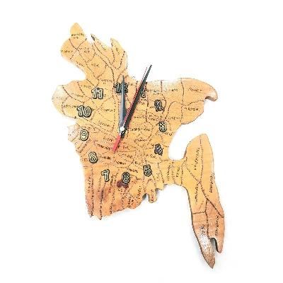 Picture of Exclusive map design wall clock showpiece(null)