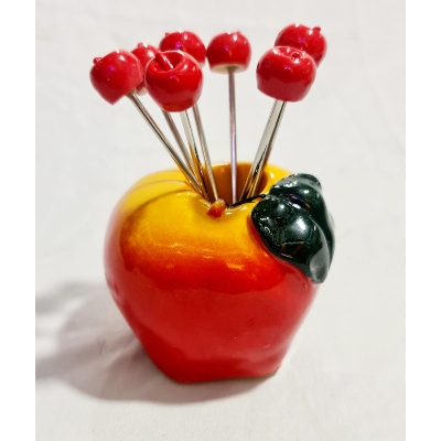 Picture of Fruit Dessert Cutlery Spoon Apple Dragon Burger Strawberry Grape Cherry Banana Papaya Showpiece