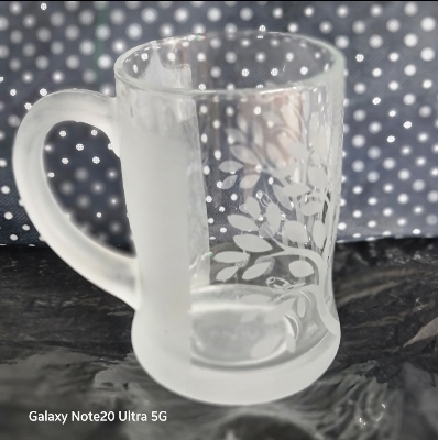 Picture of Glass Mug Printed Design forestate new model clear 1 Pcs Clear Glass Juice/Drinking/water Mug- 305ml