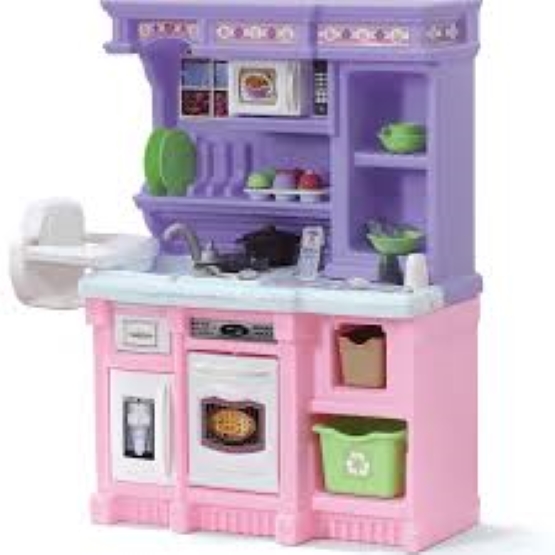 Picture of Hapi Baby Household Kitchen Play Set for girls with a beautiful pink doll with light and music