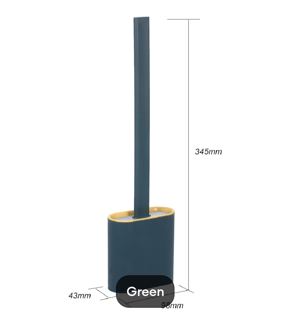 Picture of Highlights • Easily remove dead corner stains with the flexible but sturdy TPR brush head, you don't need to apply too much force. • Non-scratch TPR bristles scrub and remove debris in toilet bowl without making invisible micro scratches. • Ventilation sl