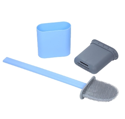 Picture of Highlights • Easily remove dead corner stains with the flexible but sturdy TPR brush head, you don't need to apply too much force. • Non-scratch TPR bristles scrub and remove debris in toilet bowl without making invisible micro scratches. • Ventilation sl