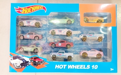 Picture of HOT WHEELS 10 piece car set new model The color changes when immersed in hot water Explore Trend - Upscaled Quality - Dye Cast Metal Car-10 Dyest Hot Whee