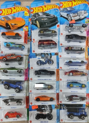 Picture of Hot Wheels new collection 2024 Basic Car H Assortment, 1 Mini Cars in Box Sale, Ages 3 and UpMcLAREN F1 GTR hot wheels made in Malaysia