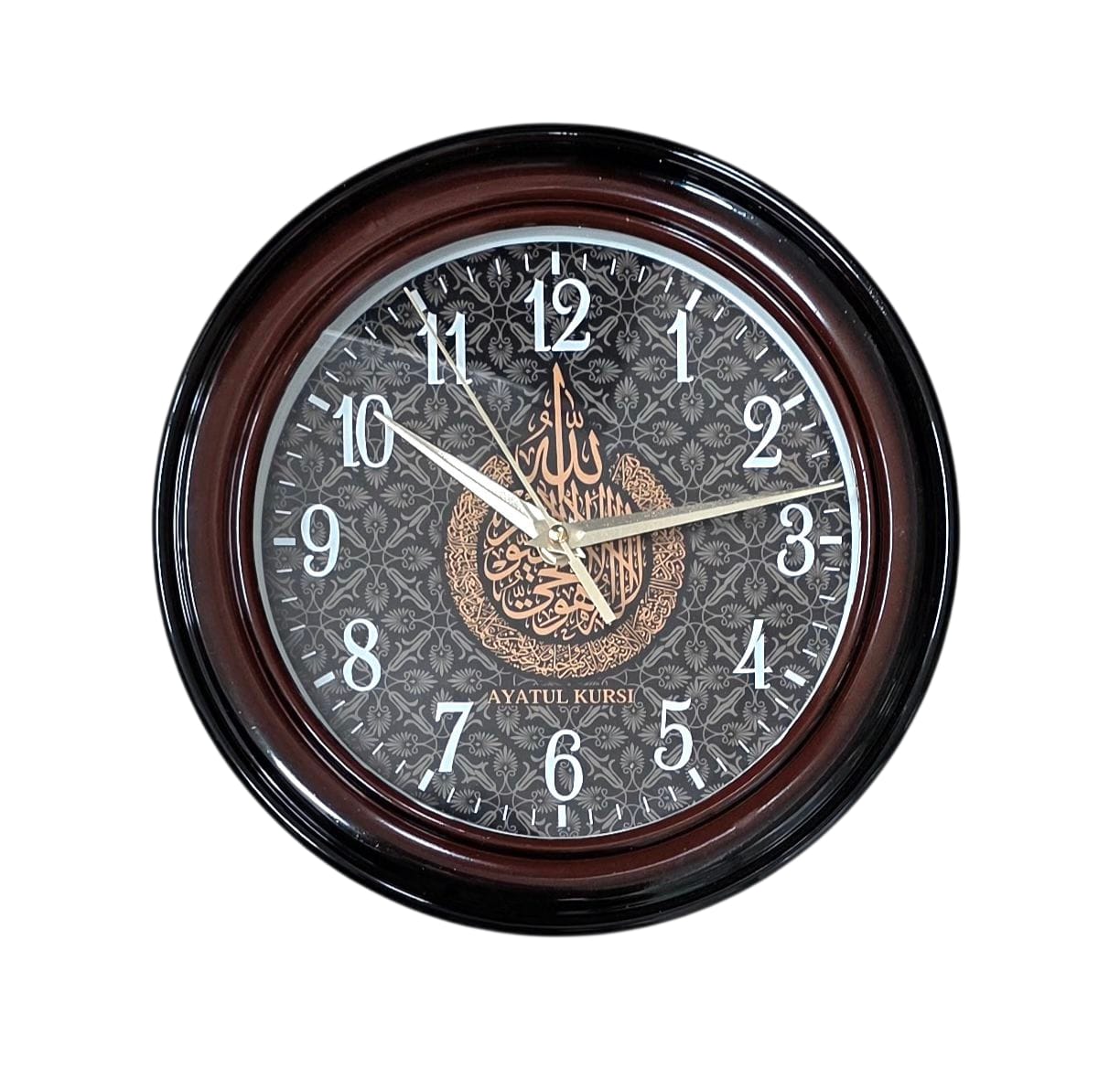 Picture of islamick ayatulkursi design new model.10x10 inch..Modern Design Classic Analog wall clock for office home