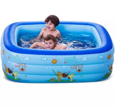 Picture of Kids Baby Children lInflatable Swimming Pool Bath Tub Portable Outdoor Summer Water Fun Play Toy (4.5 Feet /3 Feet)