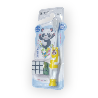 Picture of Kids Toothbrush with Ultra Soft Bristles and Cube Toy Colour may vary