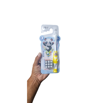 Picture of Kids Toothbrush with Ultra Soft Bristles and Cube Toy Colour may vary