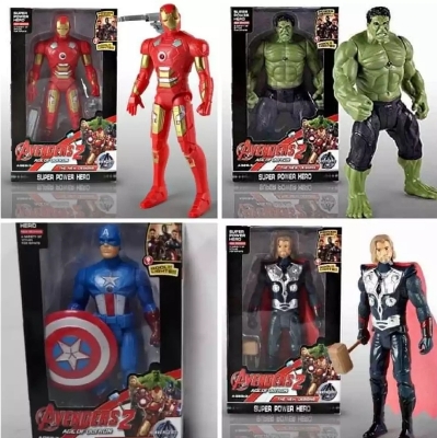 Picture of Marvel Avengers Hulk/ Iron man/ Thor/ Captain America Super Hero Figure boys light toy And With Good Light