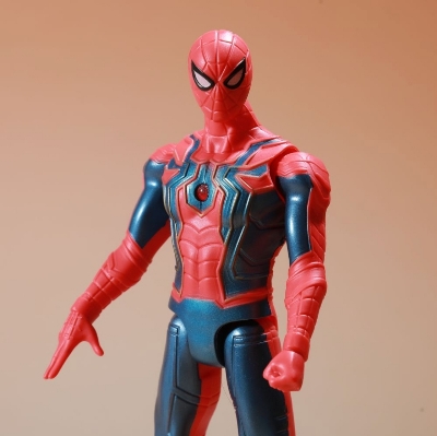 Picture of Marvel Avengers New 4 Design Series Spiderman PVC Action Super Hero Figure Model Toy With Lighting For Kids