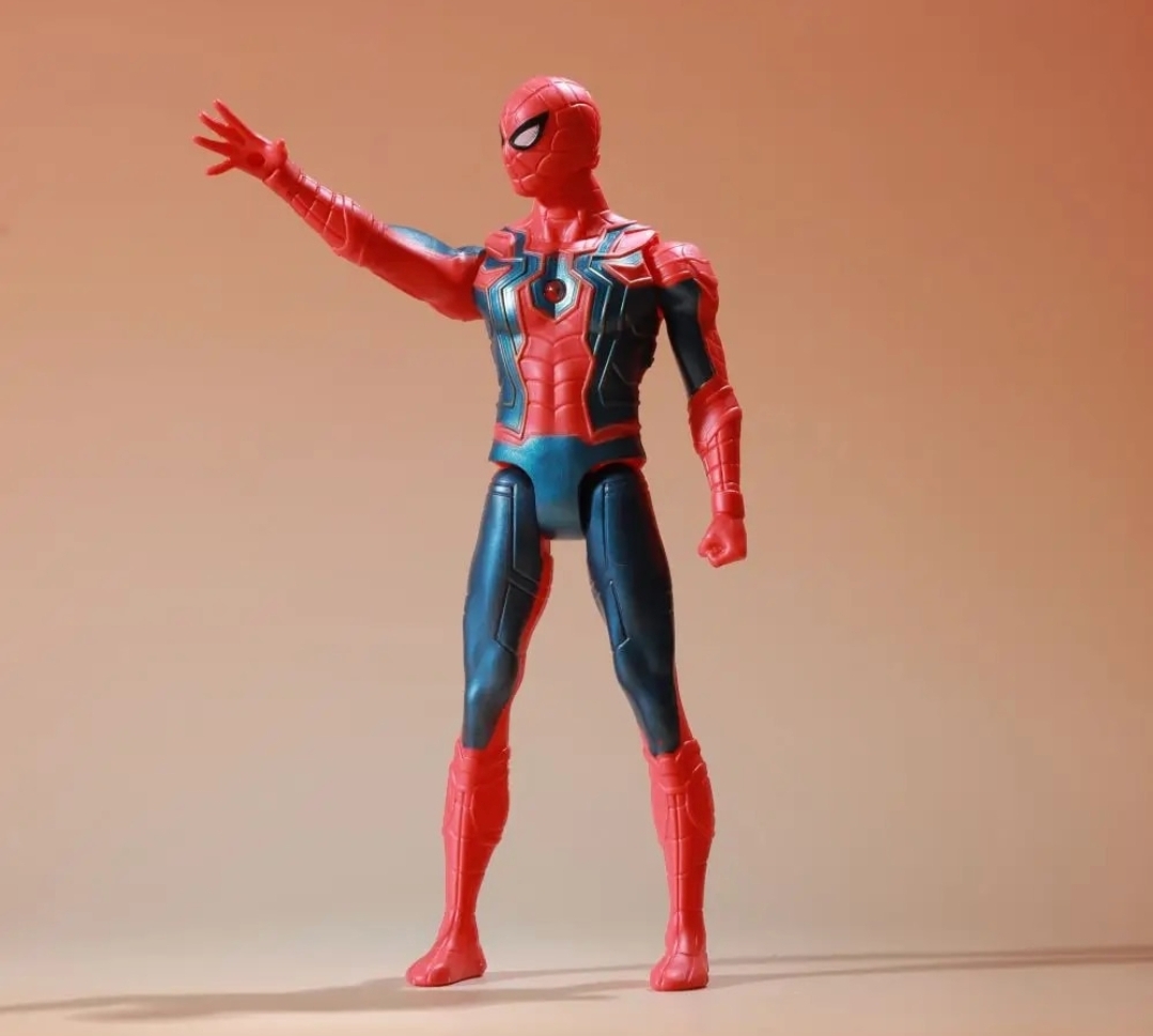 Picture of Marvel Avengers New 4 Design Series Spiderman PVC Action Super Hero Figure Model Toy With Lighting For Kids