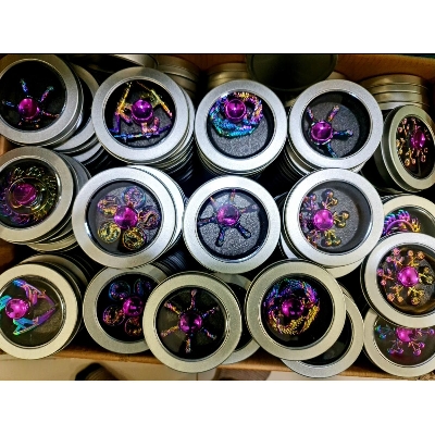 Picture of Metal Fidget Spinner-Stress Reducer Toy - Golden