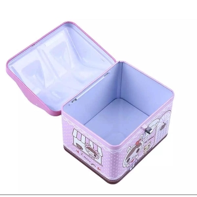 Picture of Metal House Shaped Coin Box Cartoon Kids Money Box piggy bank for kids