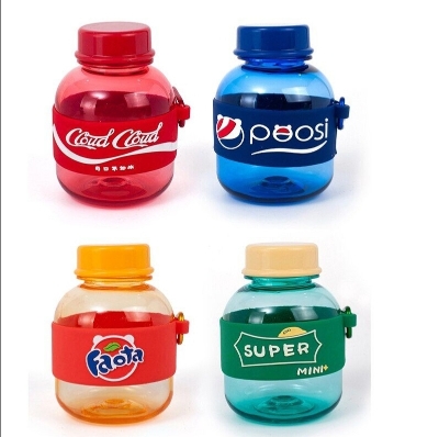 Picture of Mini  Bottle Coca Cola Fanta Papsi Super Mini Water Bottle Mini Portable Plastic Water Bottle Round new model 1pc 350ml
