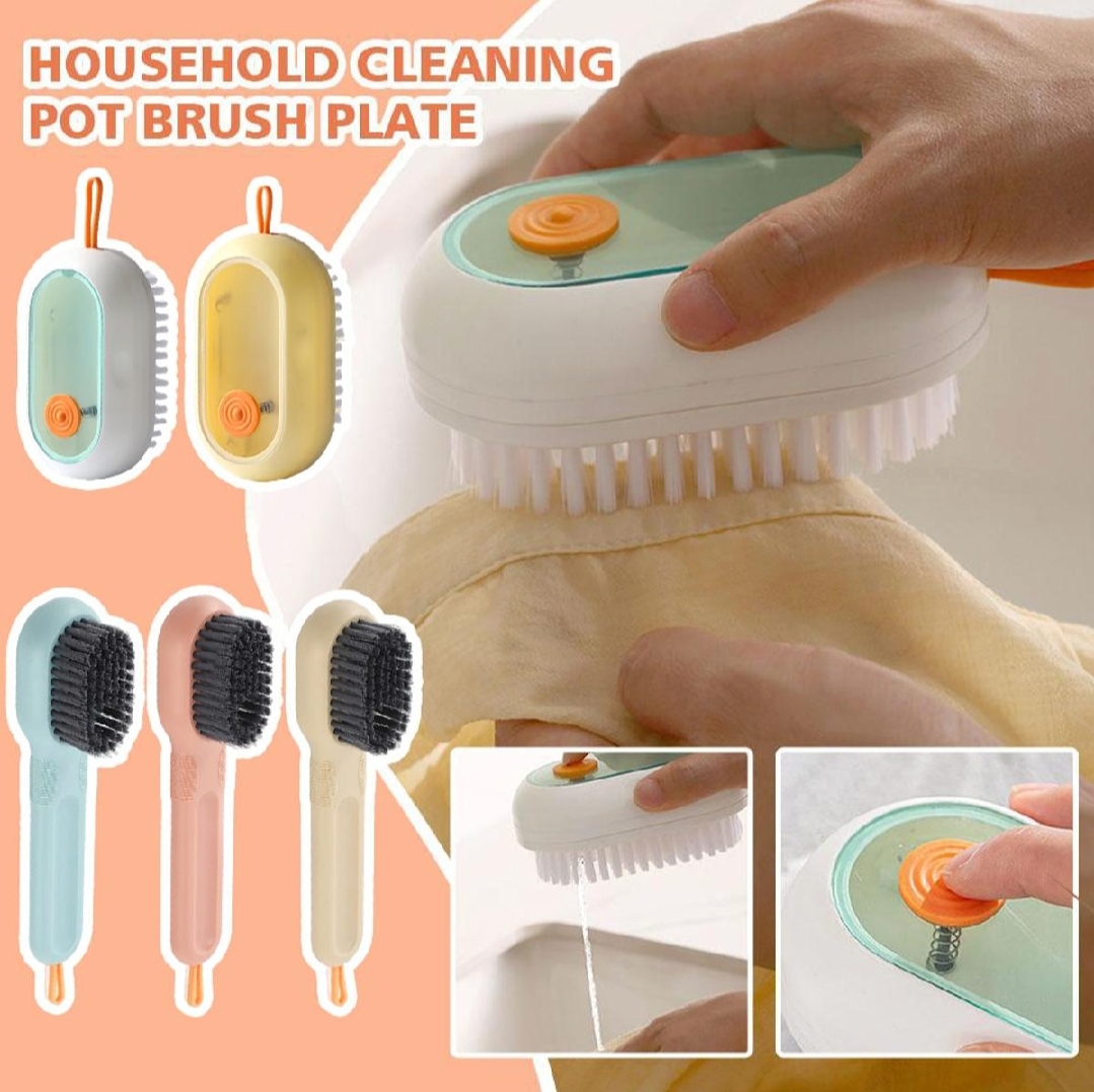 Picture of Multifunctional Shoe Laundry Brush Add Liquid Clothes Cleaning Brush Automatic Soft-bristled Brush