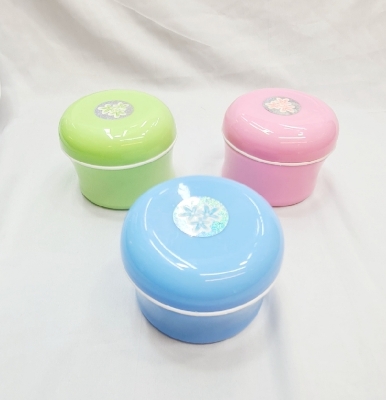 Picture of New Baby soft Face Powder Puff Sponge Box Case contained 3color