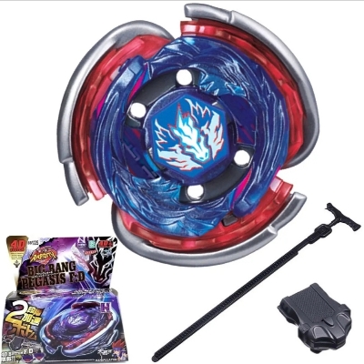 Picture of New design pegasis Super King Beyblade Burst h2 Starter Variant Lucifer .Mb 2D & First Uranus Starter + LR String LR (Left & Right Spin)