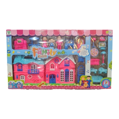 Picture of Plastic Doll Home For Kids - Pink