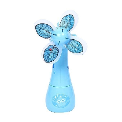 Picture of Plastic Hand Operated Toy Fan - Sky Blue