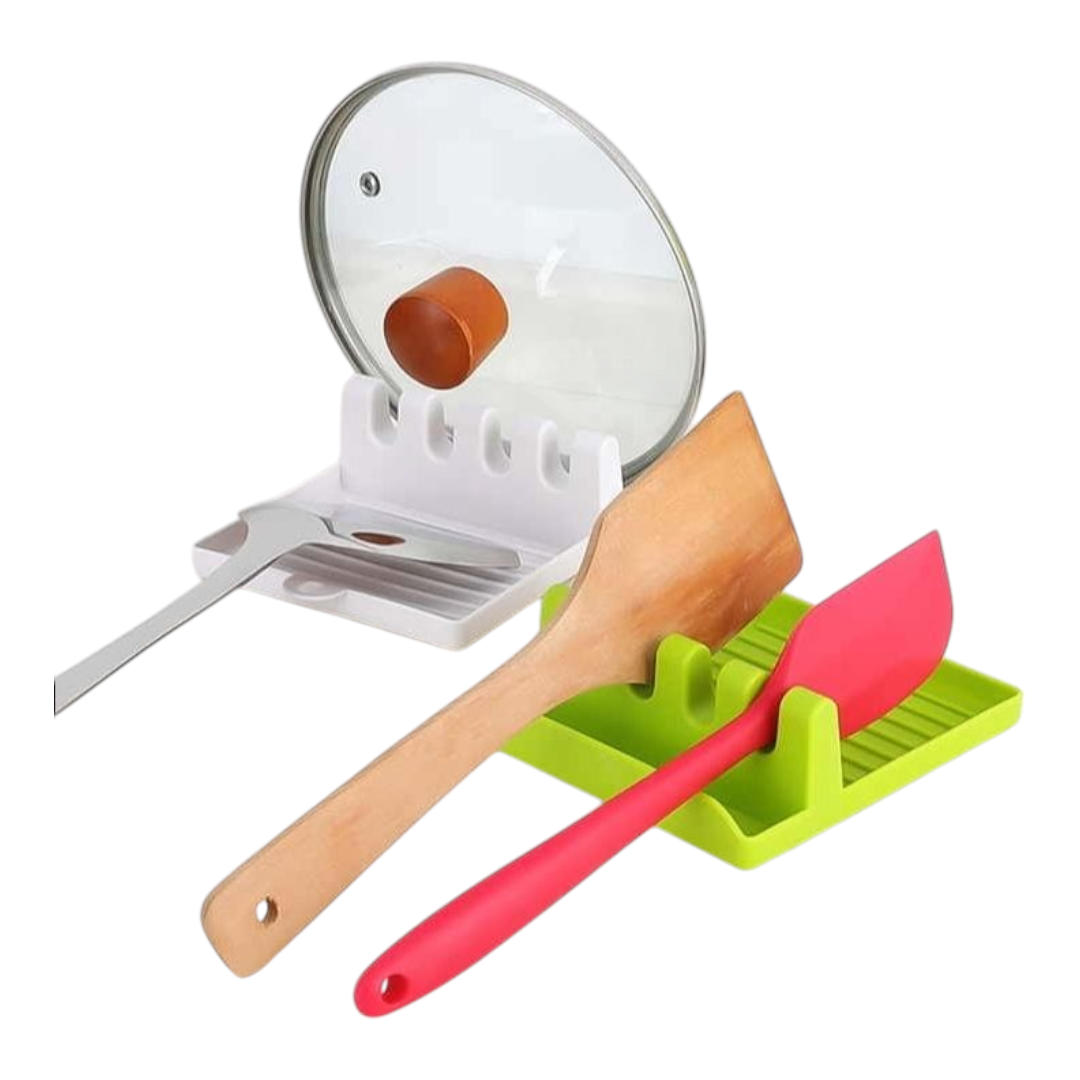 Picture of Plastic Spatula Holder, Kitchen Organizer for Fork, Spoon, Spoon Storage Shelf, Pot Holder