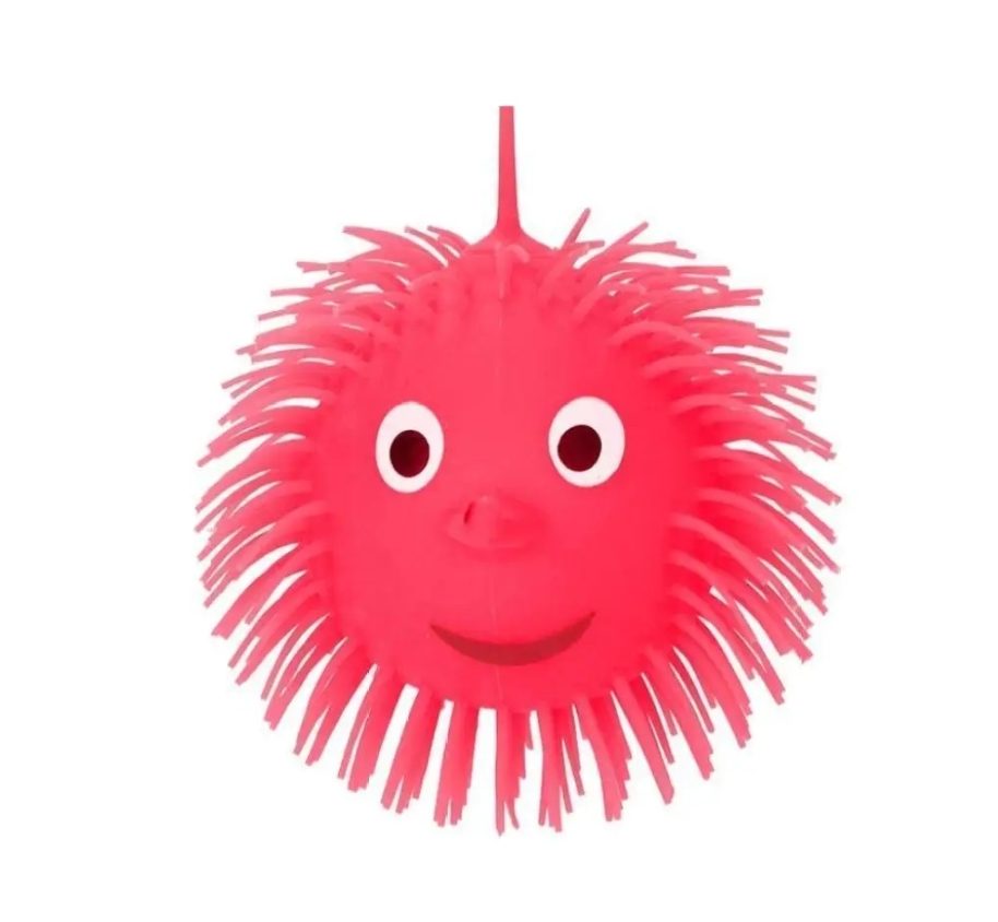 Picture of Plastic Toy with Light  Pink Lighting Puffer Soft Ball Rubber Soft Octopus Balls big size
