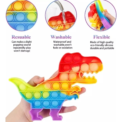 Picture of Push Pop Bubble Fidget Sensory Toy Special Needs Stress Reliever Silicone Stress Reliever Toy Squeezes Sensory Toys