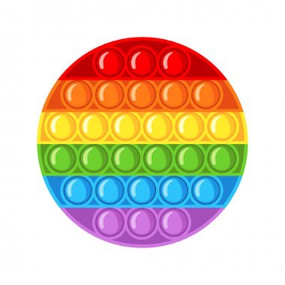 Picture of Rainbow Butterfly pop it toy | Butterfly Popet toy at low price