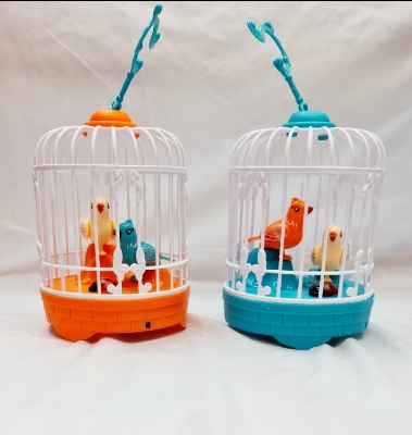 Picture of RechargeableTalking Birds Cage Light Music Toy Voice Control Vivid Appearance Festival Gift Electric Voice Control Induction Sound Simulation Bird new model 2024