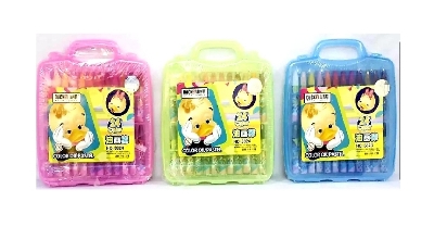 Picture of stationeries Duckey 24 Colour Oil Pastels - (Pack Of One) Multicolour