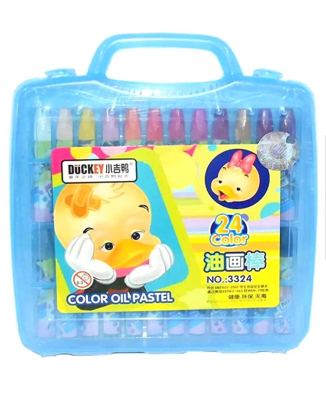 Picture of stationeries Duckey 24 Colour Oil Pastels - (Pack Of One) Multicolour